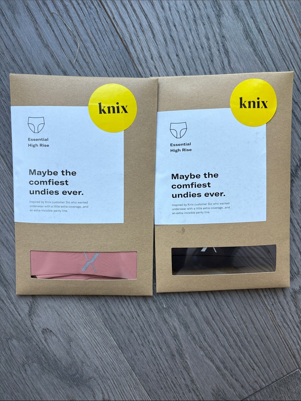 knix Essential High Rise Underwear - Pink & Black Pack